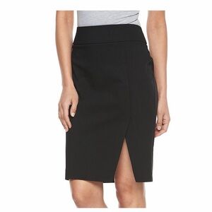 Apt. 9 Black Pencil Skirt with Slit